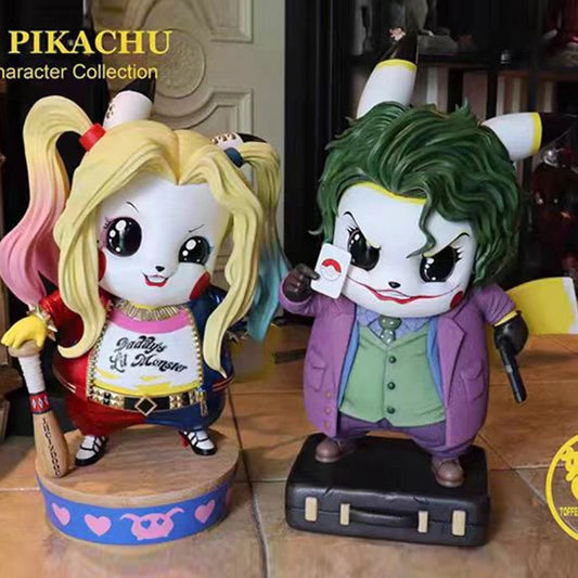 Marvel Anime DC 12CM Q Edition Clown Picchu Doll Figure Case Desktop Decoration Model Collection Christmas Surprise Gift