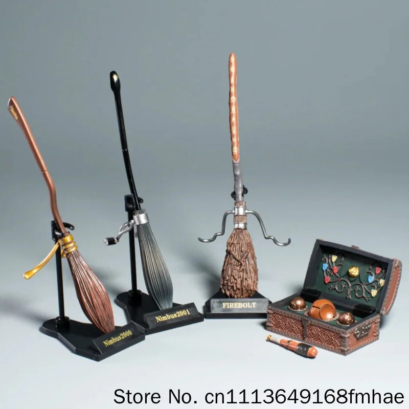 Tomy Harry Potter Nimbus 2000 Magic Broomstick Quidditch Original Gashapon Collectible Miniature Desktop Display Decoration