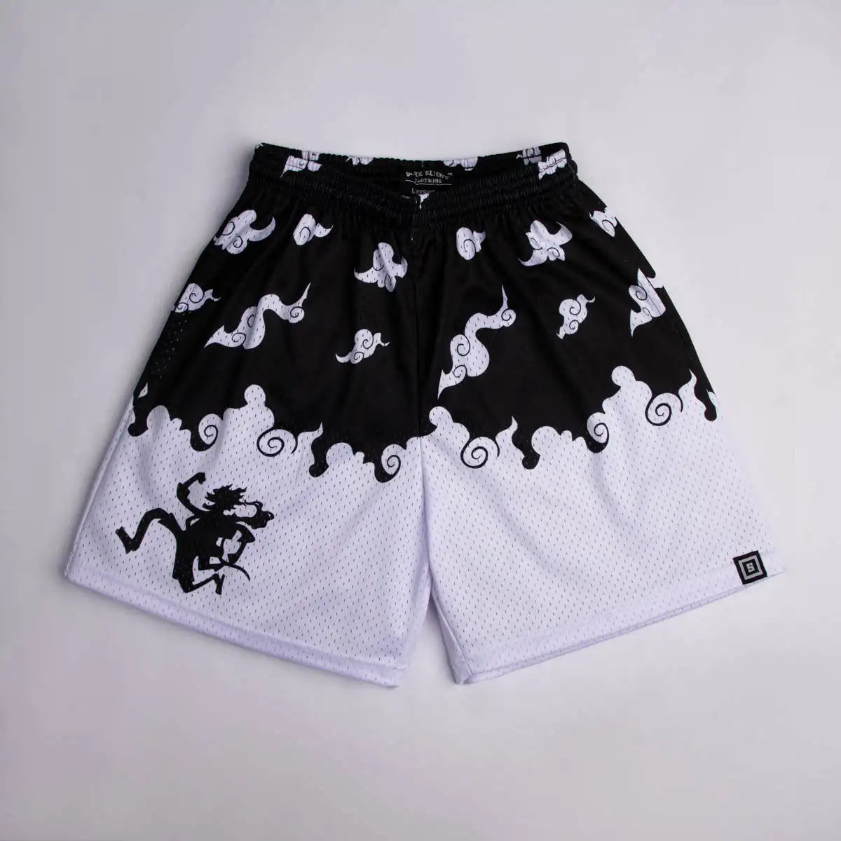 One Piece Straw Hat Pirates Wave Mesh Shorts Men Women Summer Quick Dry Breathable Sports Gym Casual Jogger Shorts