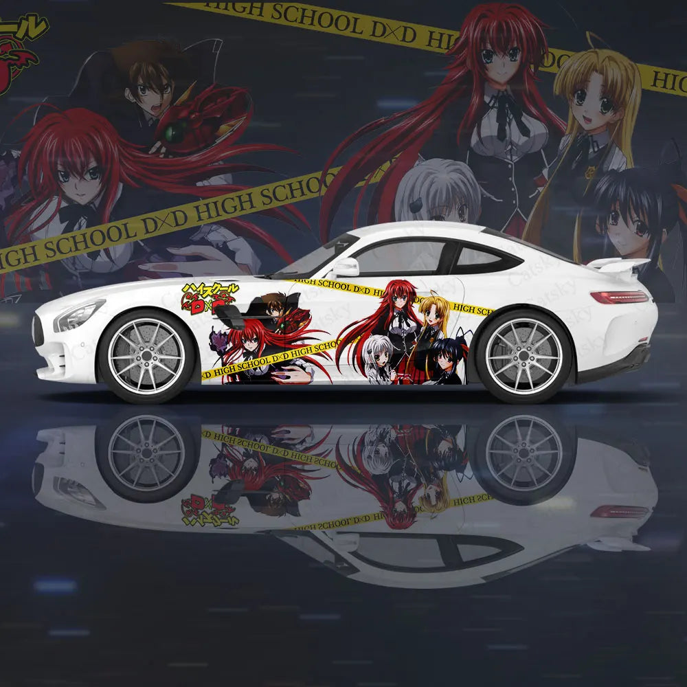 High School DxD Girl Car Wrap Protect Stickers Car Decal Creative Sticker Car Body Appearance Modification Decorative Sticker