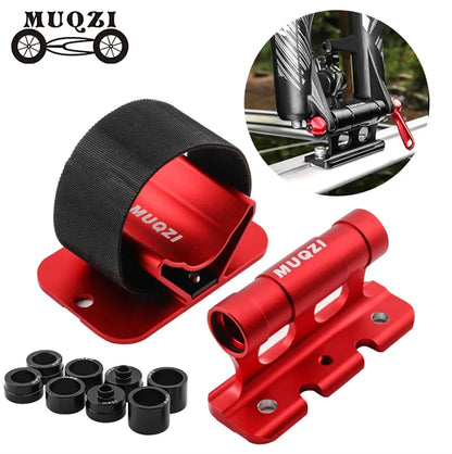 MUQZI Bike Car Carry Mount Rack MTB Road Bicycle Quick Release Thru Axle Carrier Fork Mount Car Roof Rack Bracket DROPSHIPPING
