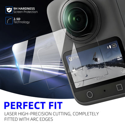 Tempered Glass Screen Protector, HD Anti-Scratch Protective Film for DJI Osmo 360 Camera Display