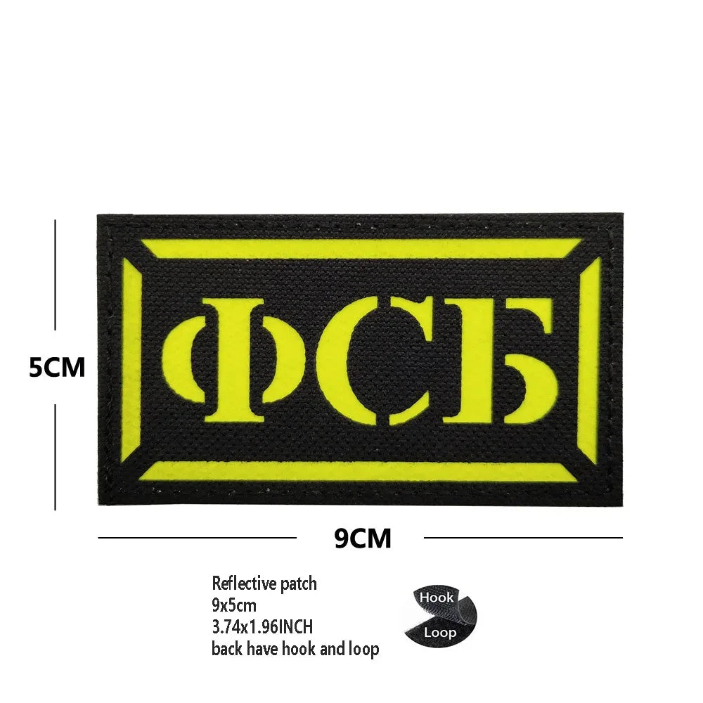 PVC Rubber Patch USEC Team Badge BEAR Magic Armband IR Reflective Tactical Morale Backpack Hook and Loop Patches for Clothing