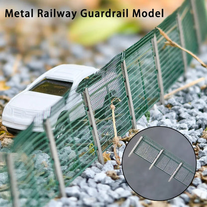 N Scale Miniature Protective Metal Fence 1/150 Model Guaedrail For Railway Train/Sand Table/Military Scene Material/Diorama 1PC