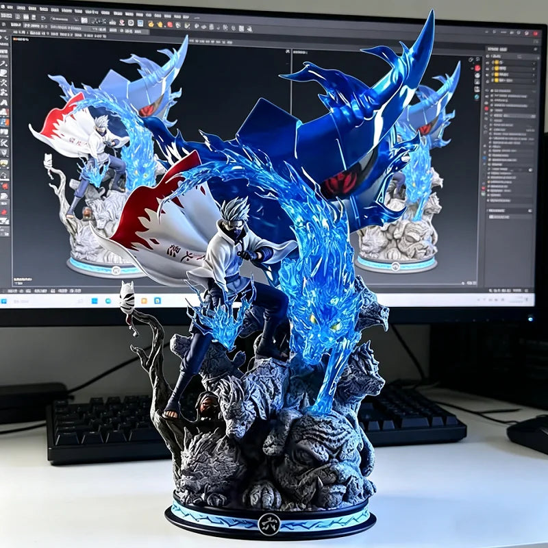 Hot Naruto Anime Figure GK Hatake Kakashi Action Figure PVC Model Cartoon Characters Room Desktop Ornaments Birthday Gifts Toys