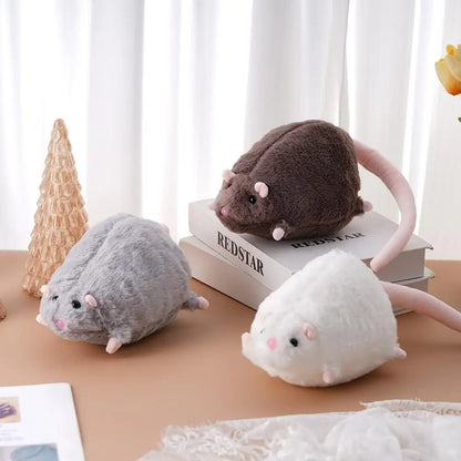 Cute 40/90cm Mouse Doll Plush Oversized Flower Branch Rat Doll Cartoon Soft Animal Figure Kids Gift Birthday Plush Animal