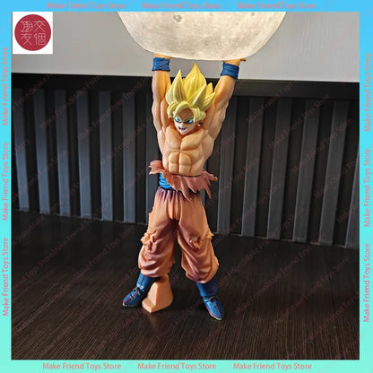 Action Toy Figures Dragon Ball Son Goku Light Lamp Model Kakarotto Kamehameha Wave Magnetic Ornament  Action Figure mood lamp