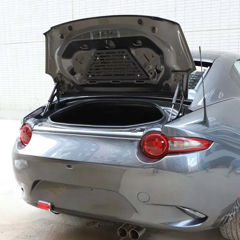 For Mazda MX-5 2016-2023 Black Aluminum Alloy Trunk Bag Rack Tail Box Storage Board Car Modification Accessories