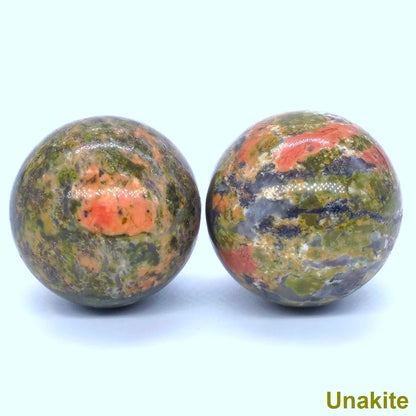 25mm Natural Stone Sphere Healing Crystal Magic Ball Amethyst Rose Quartz feng shui Collectibles energy balance Home Decor