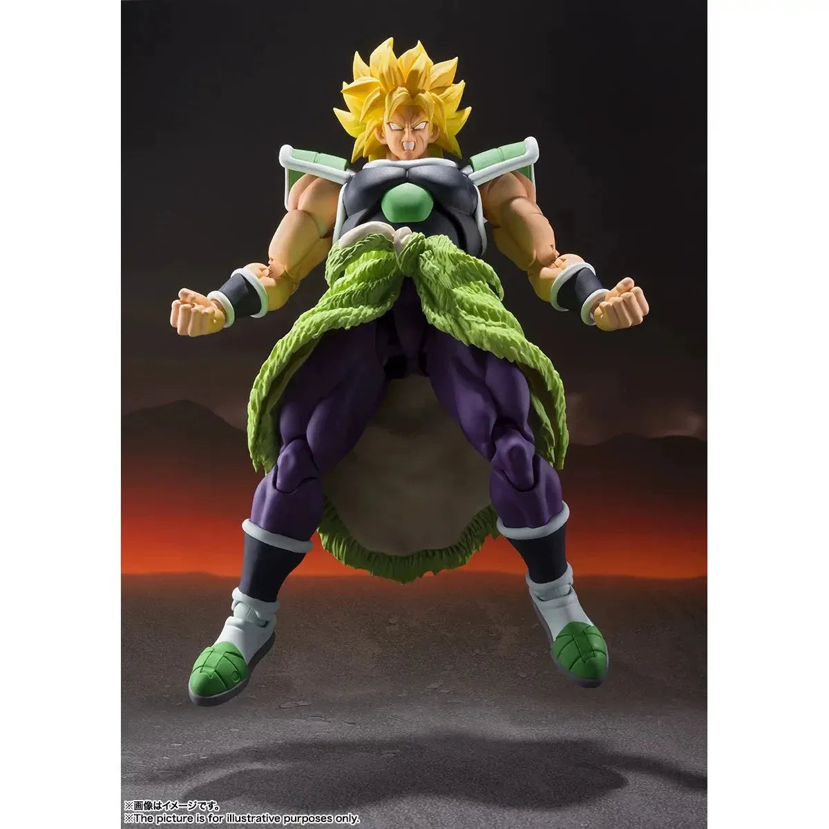 Reissue Bandai S.H.Figuarts BROLY -SUPER- Action Figures Dragon Ball Super Saiyan Anime Figure Plastic Toys Free Gift