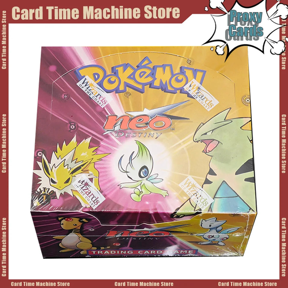 Pokemon Neo Destiny 1st Edition Booster Box PTCG Cards Proxy Cards Board Game Collection Anime Booster Pack PKM Cards Toy Gifts