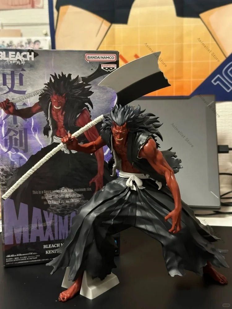 Original Banpresto Bleach Maximatic Zaraki Kenpachi Action Figure Anime Collection Model Decoration For Adult Fans