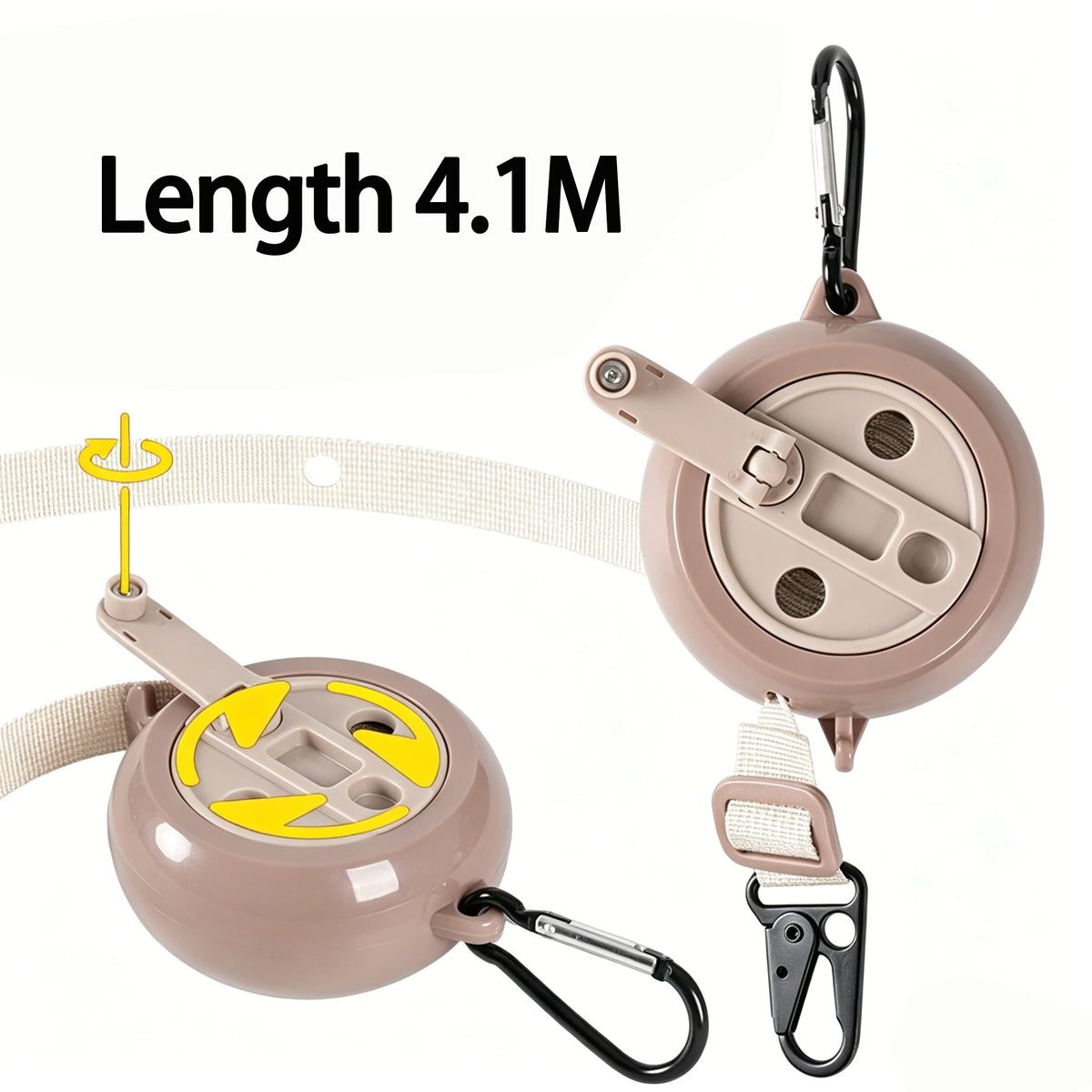 MuqiNush Retractable Outdoor Clothesline, 4.1M Portable Camping Clothes Line, Durable  Rope for Hiking, Travel, Backyard Use