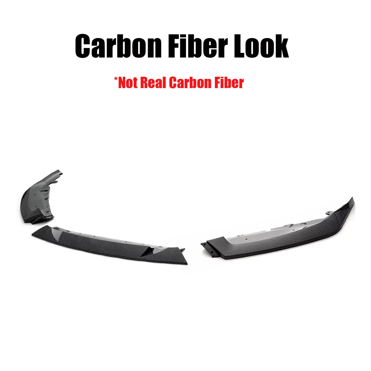 For BMW G87 M2 Sport 2022-2025 Front Bumper Lip Spoiler Splitter Body Kit Gloss Carbon Fiber ABS MH Style