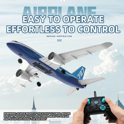 BM30 787 3CH RC Airplane 2.4G Remote Control Glider Intelligent Gyroscope EPP Foam Aircraft Plane Model Toys for Adults BM29