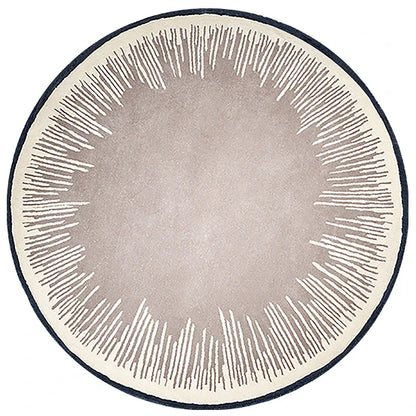 Home Thicken Non-slip Mat Modern Minimalist Carpets for Living Room Fluffy Soft Bedroom Decor Stripe Carpet Large Area Round Rug
