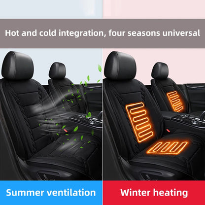 2In1 Car Seat Cover Heating Cooling Seat Cushion 12V Winter Heating Warmer＆Summer Cooling Ventilation Seat Automotive Interior
