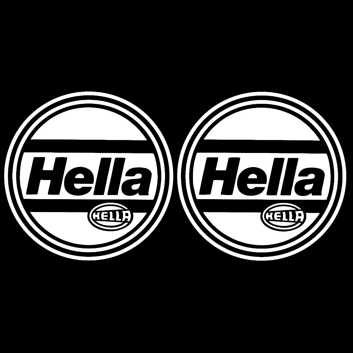 2x Hella Light Cover Decals Sticker for Mk2 16v 8v G60 Spot Light Cover