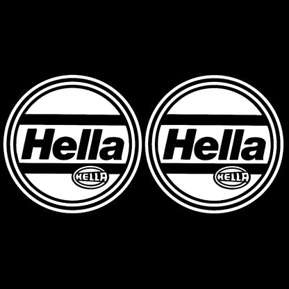 2x Hella Light Cover Decals Sticker for Mk2 16v 8v G60 Spot Light Cover
