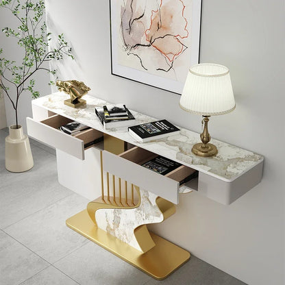 Midcentry Metal Console Table Modern Nordic Entrance Hallway Console Table Luxury Lobby Wohnzimmer Tisch Living Room Furniture