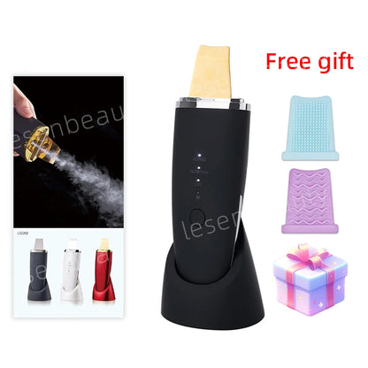 EMS Machine Ultrasonic Skin Scrubber Vibration Face Spatula Blackhead Remover Shovel Clean Cavitation Peeling Facial Lifting
