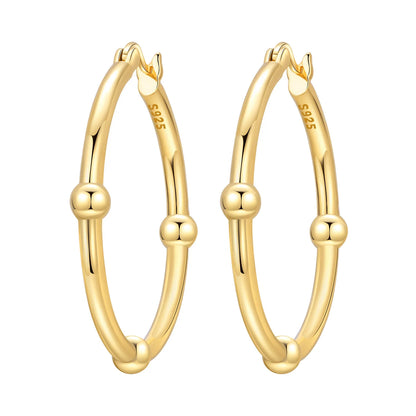 Original 925 Sterling Silver Planet Starlight Earrings Fashion 18K Gold Hoop Earring for Women Piercing Jewelry Aretes Gifts