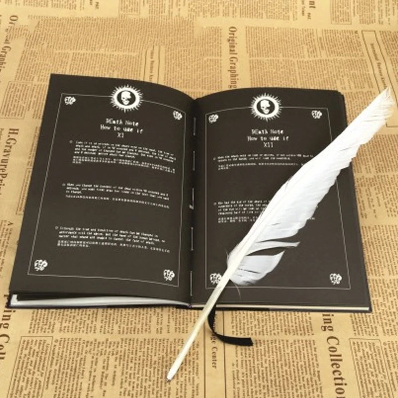New Japanese Animation Simulation Boutique Feather Death Notebook DEATHNOTE Yagami Moon Ryuk Pendant Children's Surprise Toys