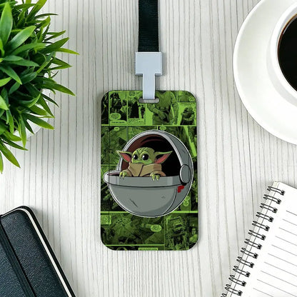 Cartoon Star Wars War Yoda Card Holder Employee Card Cover Lanyard Work Business ID Badge Holder Name Tag Cards Case
