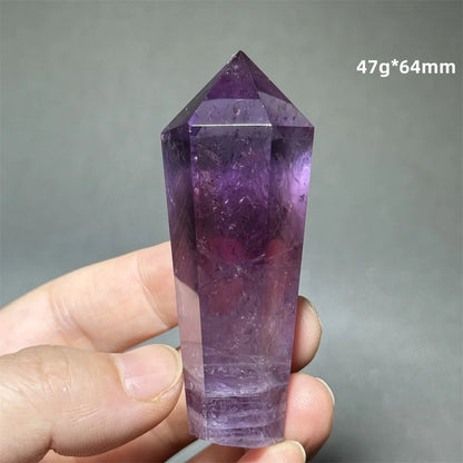 Amethyst Scepter Natural Mineral Quartz Gem Aura Spiritual Meditation Treatment Energy Home Garden Feng Shui Decoration