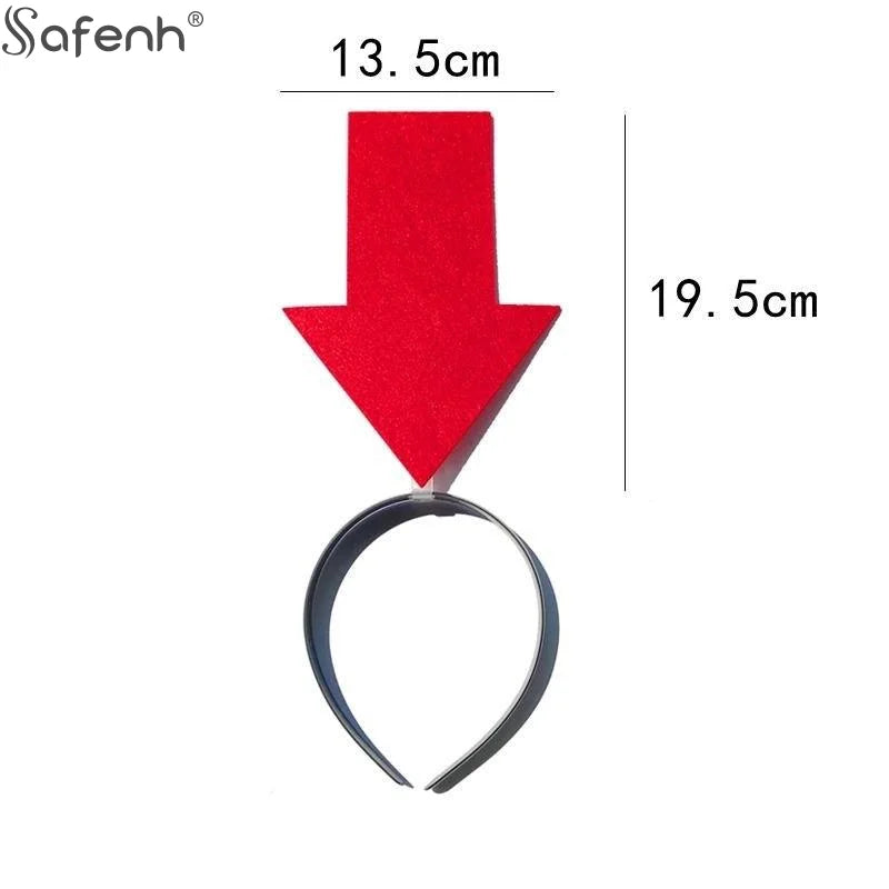 1PCSUnique Arrow Light Headband Funny Question Mark Hair Band Christmas Favors Girl Headgear Holiday Hair Hoop Costume Headpiece