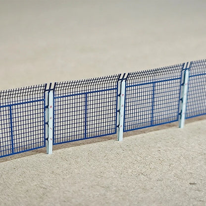 N Scale Metal Protective Fence With 8 Columns Model For DIY Building Fence Wall Sand Table Railway Train Scene Diorama Kit 1PCS