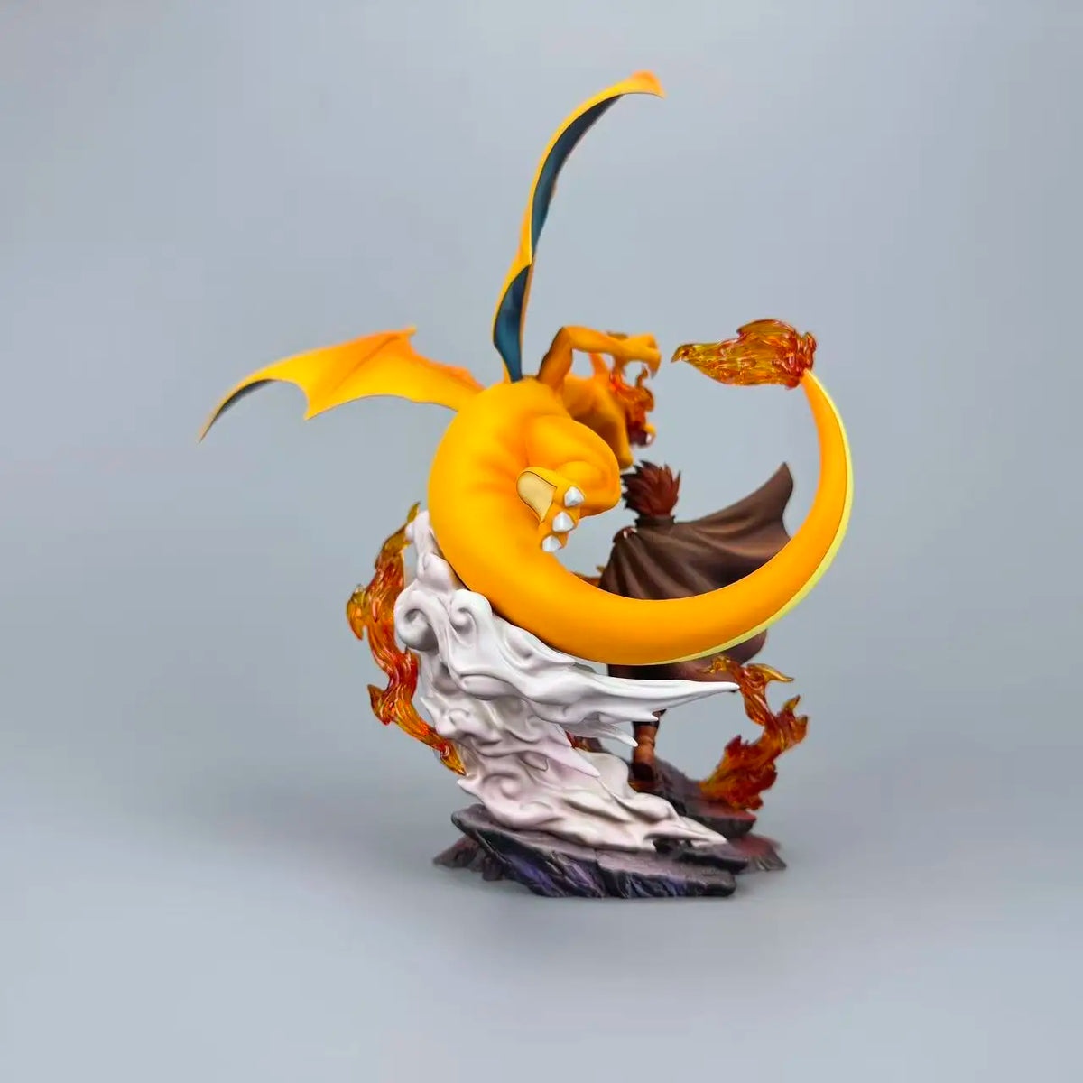 17cm/6.69in Anime Pokemen Figure Charizard Gary Oak Action Figures Pvc Statue Desktop Ornamen Collection Model Toys Gifts