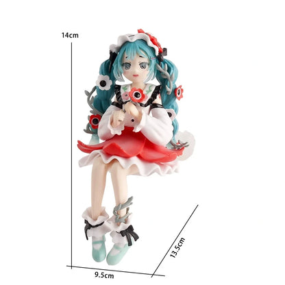 Anime Figure Wedding Dress Action Figures Kawaii Swimsuit Vocaloid PVC Collectible Model Toys Girl Gift