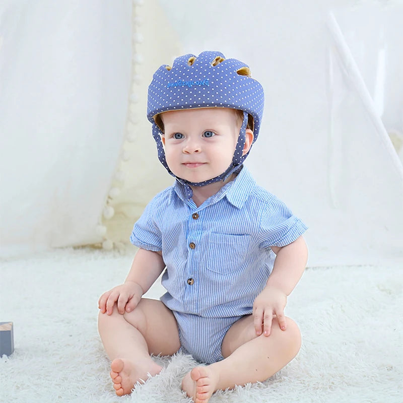 Baby Helmet Cap Newborn 6 18 Month Toddler Kids Adjustable Anti-impact Helmet Safety Baby Crawling Walking Head Protection Cap