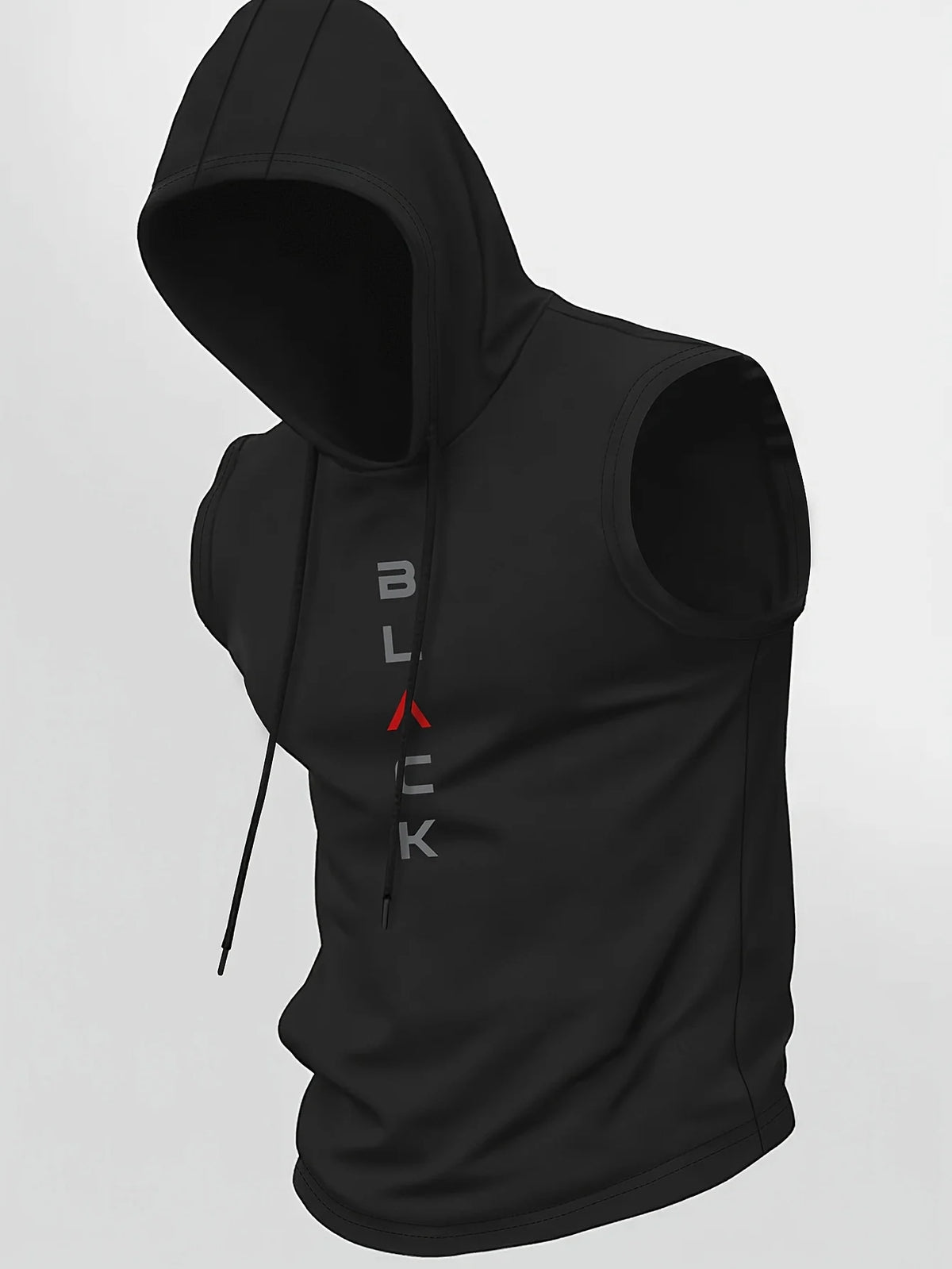 Men's Breathable Hooded Sleeveless Tank Top Casual Sports Vest Quick Dry Machine Washable Multi-Color All-Season 1 Piece