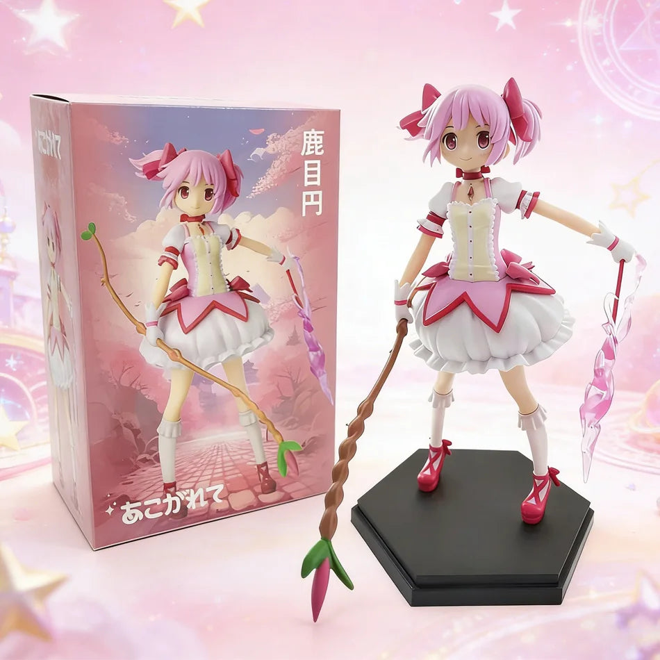 Puella Magi Madoka Magica Anime Figure Kaname Madoka Akemi Homura Momoe Nagisa Decoration Action Figurine Collecting Toys Gifts