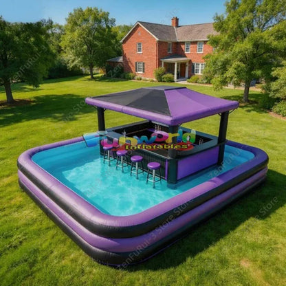 Large Inflatable Swimming Pool Bounce Bed For Kids Family Outdoor Party Water Play Entertainment Equipment