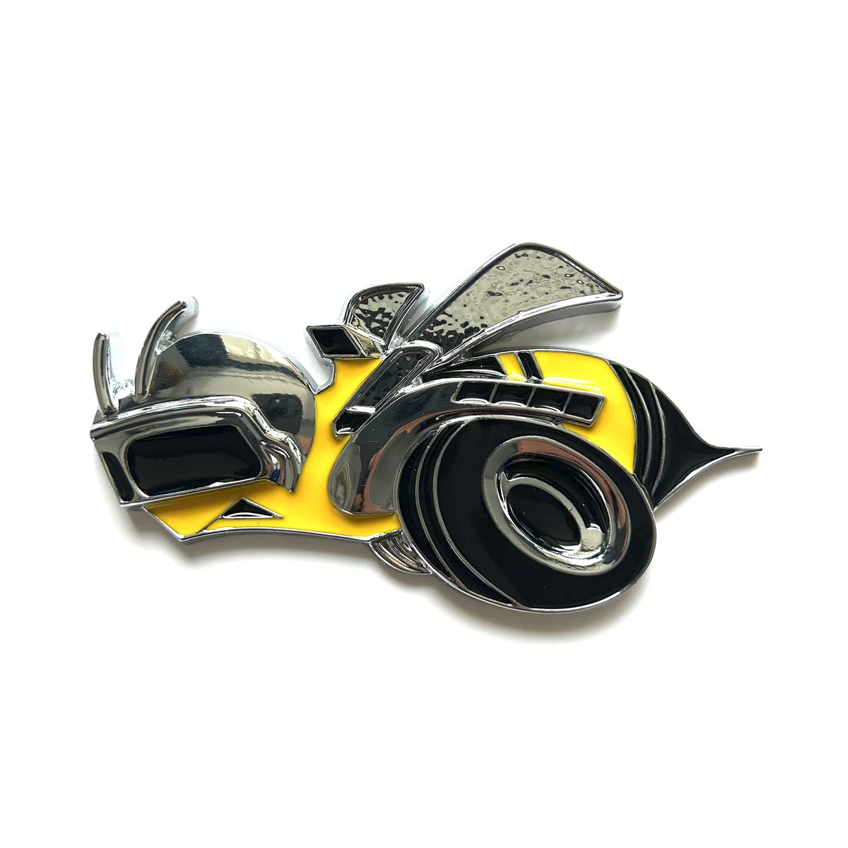 Metal yellow honey bee car logo is suitable for car sticker decal decorative accessories at the rear of the trunk of the car