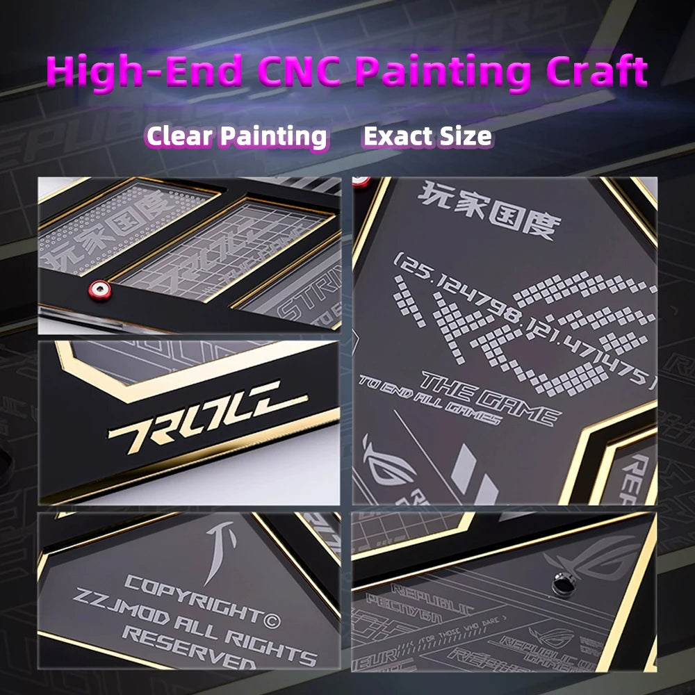 4pcs ASUS ROG GX601S Case Panel Magnet ATX PC Shroud 5V3PIN ARGB DATA Monitor DIY Gamers Refit Chassis Cabinet MOD New Arrival
