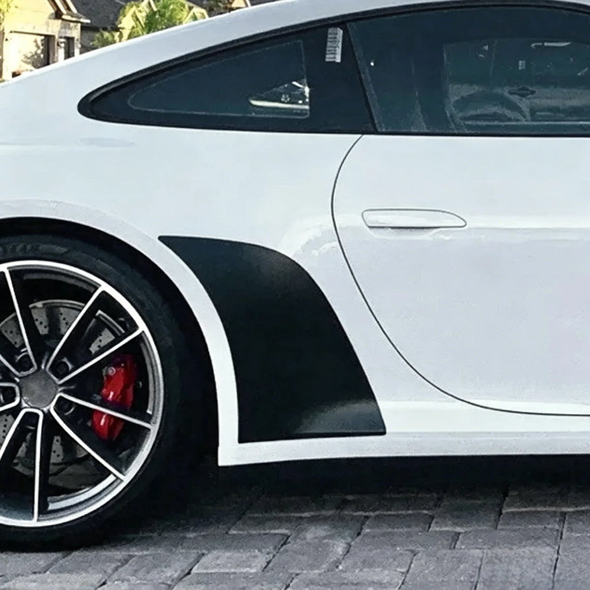 For Porsche 911 2020-2025 Car Rear Door Protective Film Transparent TPU Protective Film Corner Scratch-Resistant Film