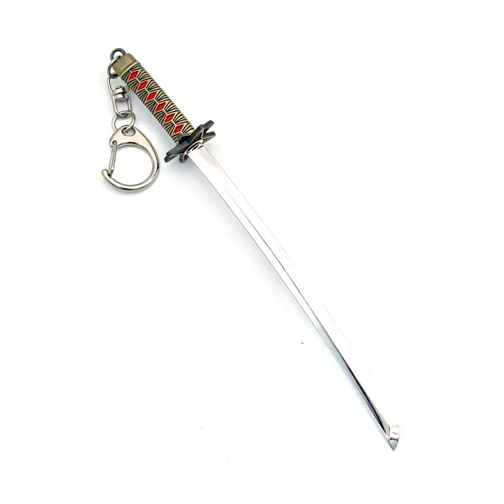 Bleach Mini Sword Model Keychain Zangetsu Zanpakutou Hitsugaya Toushirou Katana Keychains Accessories llaveros