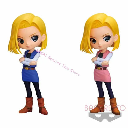 Bandai Anime Dragon Ball Z Q Posket Lunch Lazuli Bulma PVC Action Figures Collectible Model Doll Toys DBZ Figurals Brinquedos