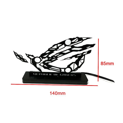ARGB Desktop Computer Figure Acrylic,DIY Gaming Cabinet Decorative ROG Ornaments Lighting 5V 3PIN AURA SYNC