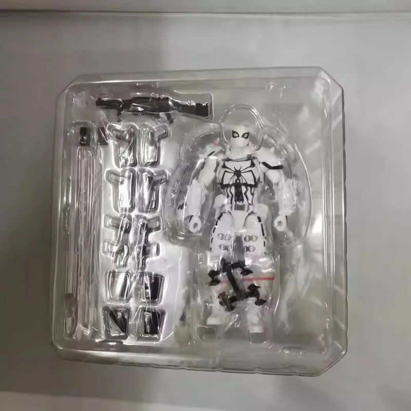 Revoltech Amazing Yamaguchi Agent Venom Full Articulated Action Figure Collectible Desktop Display Ornament For Adult Collection