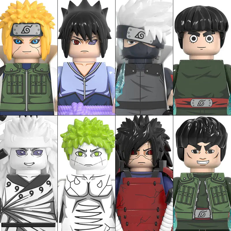 WM6152 Naruto Building Blocks Ootutuki Momoshiki Mitsuki Gaara Namikaze Minato Tobirama Action Figure Accessories For Kids