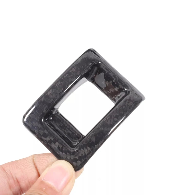 For Nissan GTR R35 2008-2016 Real Carbon Fiber Car Inner Door Lock Buttom Panel Cover Decoration Car Interior Accessories