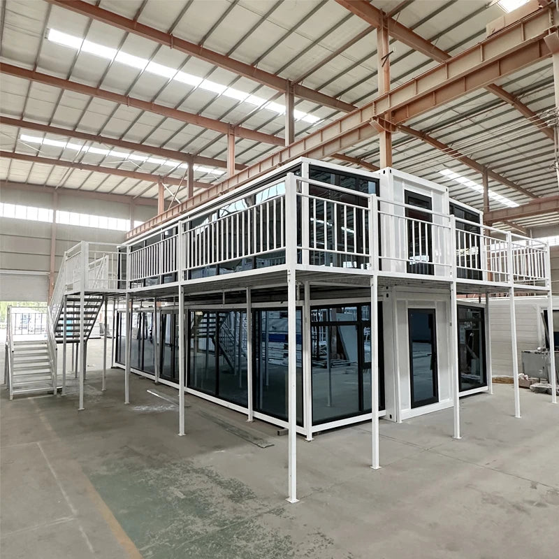 Customized Prefabricated Foldable Container Home: Weatherproof & Wind-Resistant Design Construction Site Foldable Dormitory