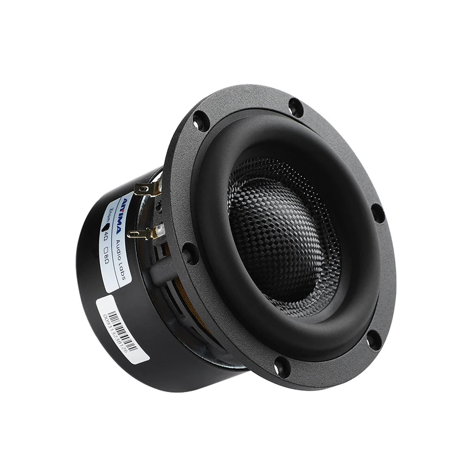 AIYIMA 1Pcs 4 Inch Subwoofer Speakers 4/8 Ohm 80W HiFi Bass Audio Fiberglass Basin Low Frequency Home Theater Loudspeaker