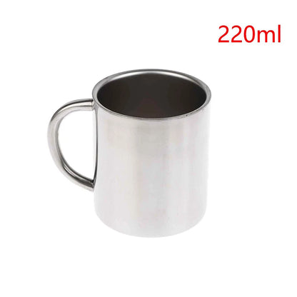Travel Tumbler Jug Children's Milk Tea Cups Office Water Mug Double Wall 304 Stainless Steel Coffee Mug Without Lid Portable Cup