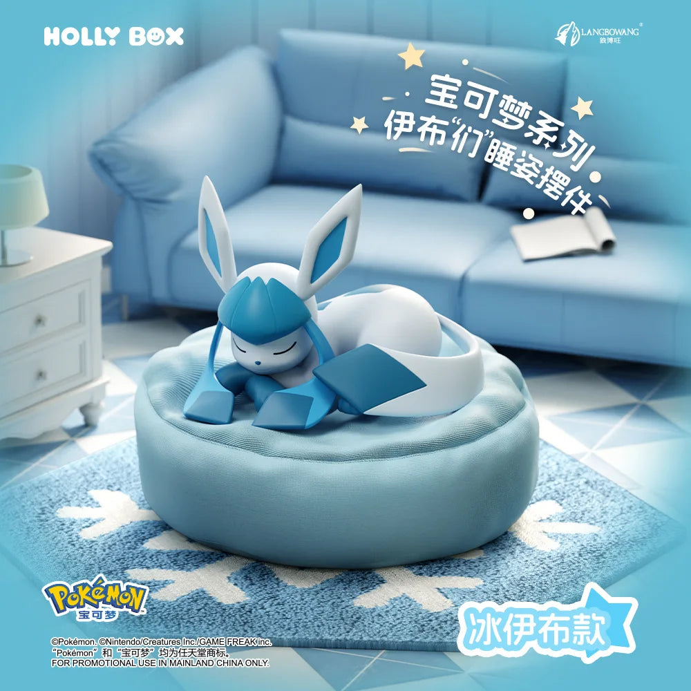 Genuine Pokemon Eevee Blind Box Umbreon Vaporeon Glaceon Flareon Espeon Anime Action Figures PVC Model Toys Christmas Gifts